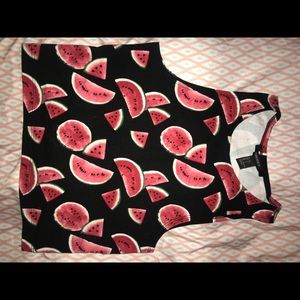 Watermelon printed crop top